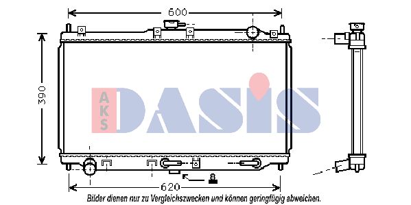 AKS DASIS Radiaator,mootorijahutus 111300N